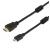 Powertech HDMI 19pin σε HDMI Micro D - 1.4V - with ethernet - 1.5M (DATAM) 32272